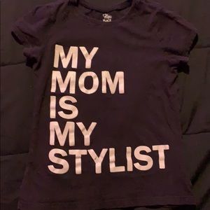 Black basic t-shirt size medium 7/8
